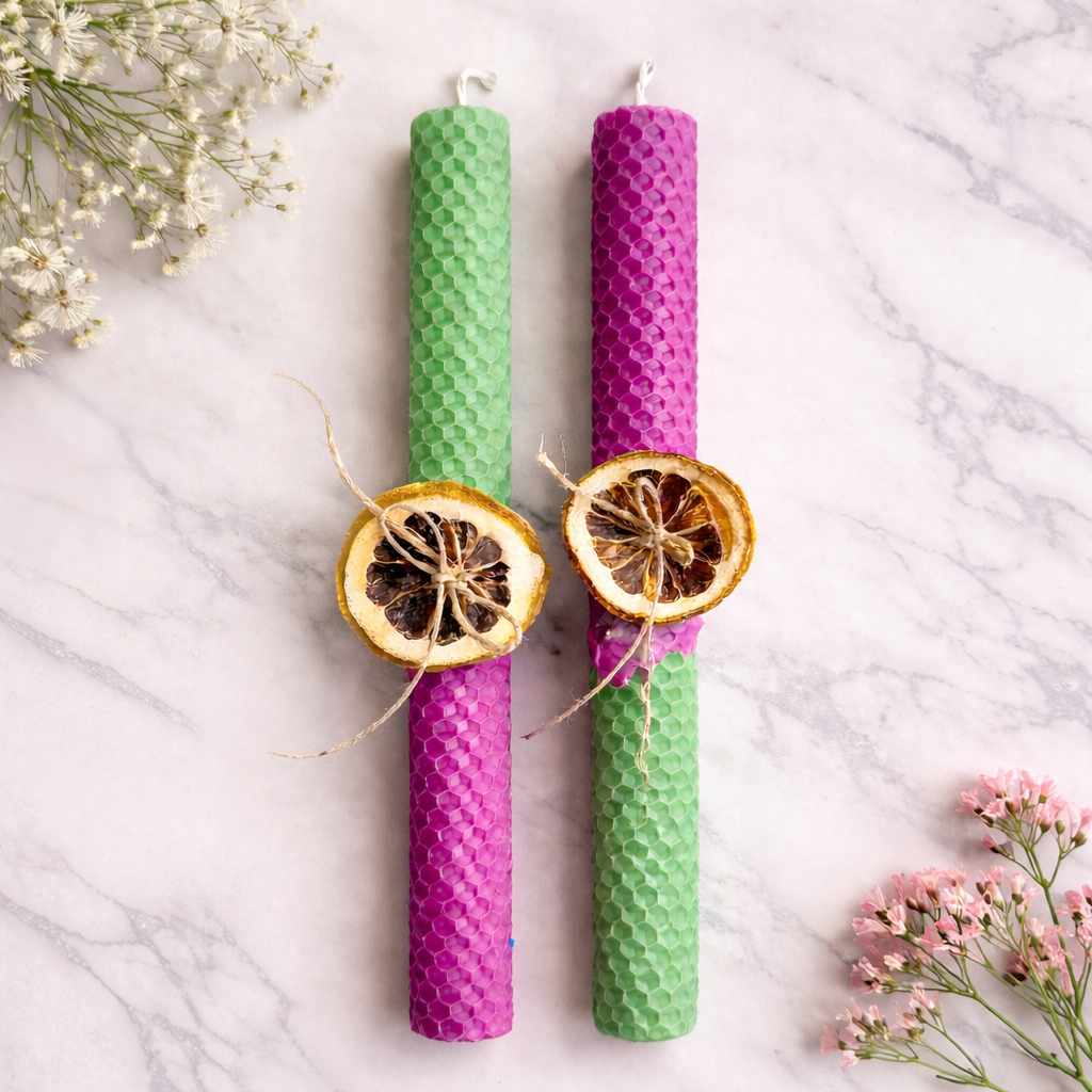 Λαμπάδα Μελισσοκέρι Duo Color