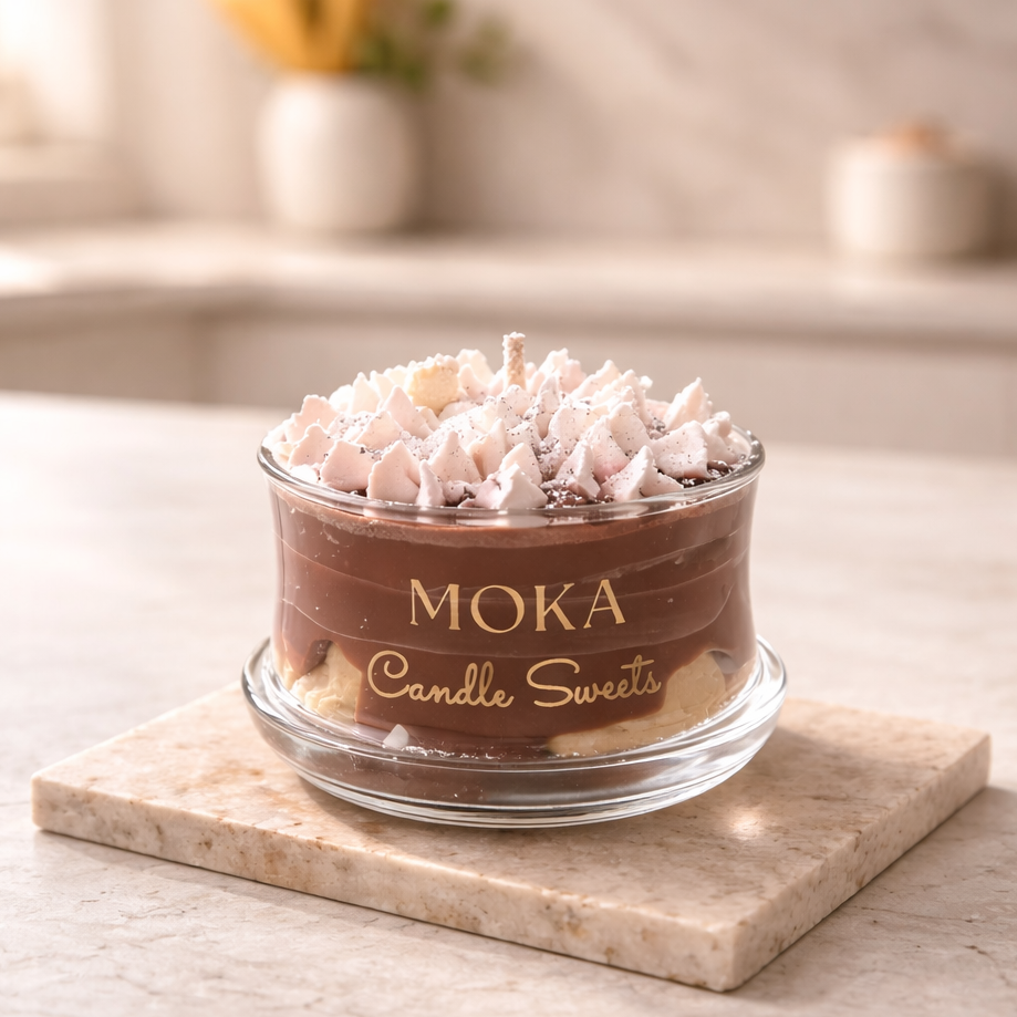 Προφιτερόλ Dessert Candle