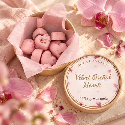 Velvet Orchid Hearts
