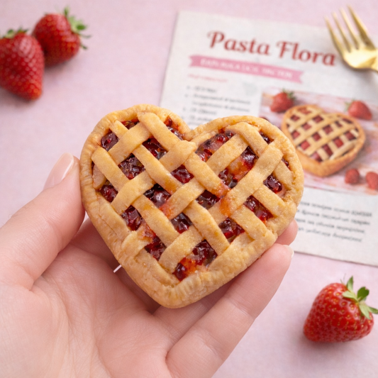 Πάστα Φλώρα με μαρμελάδα φράουλα