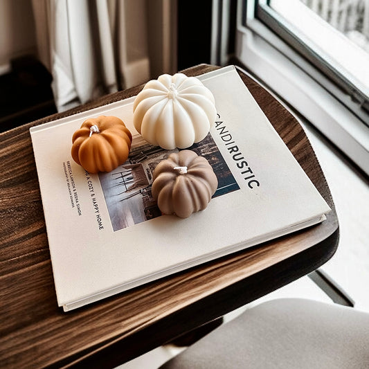 Autumn Pumpkin Candle Set