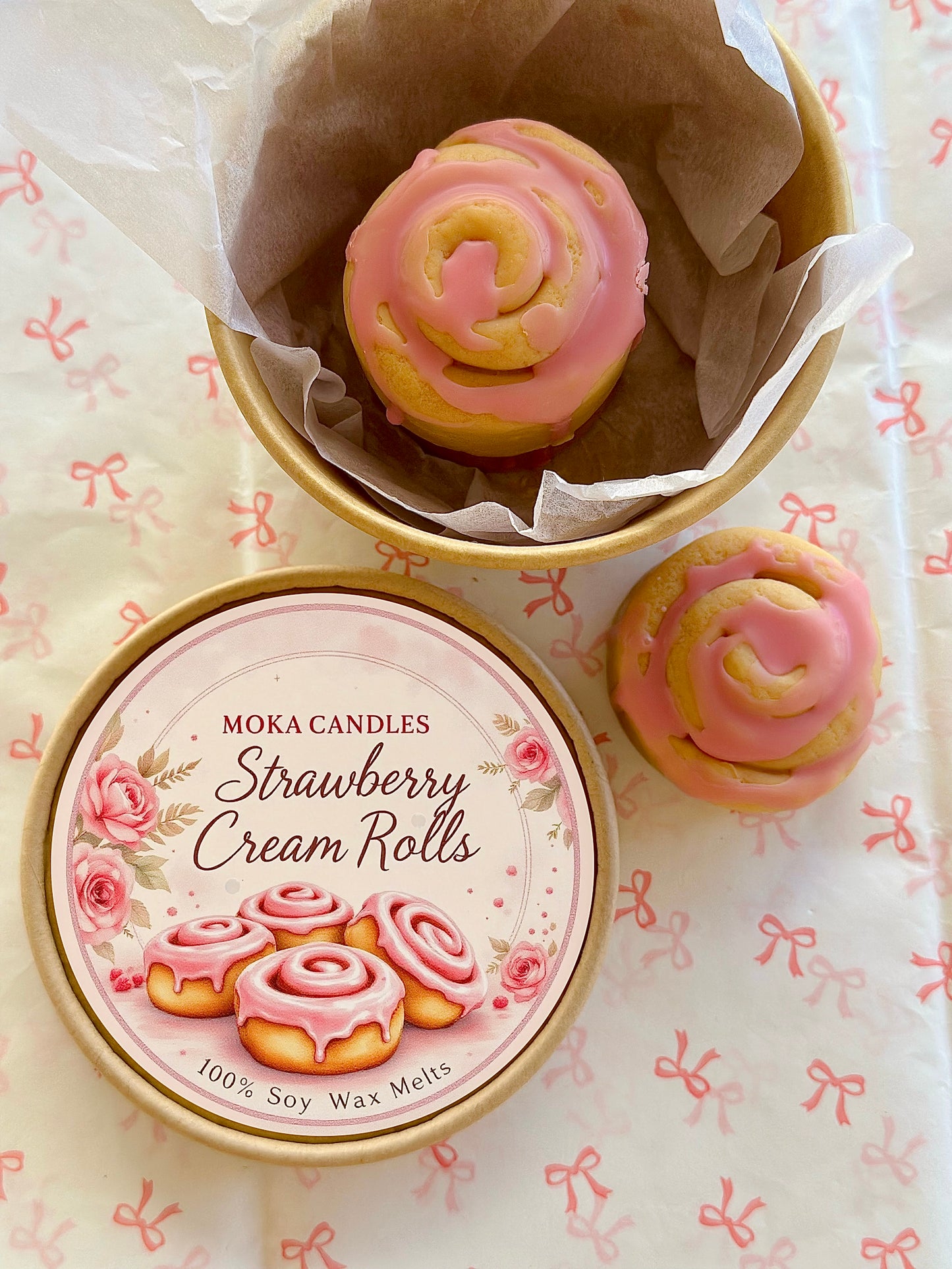 Strawberry Cream Rolls